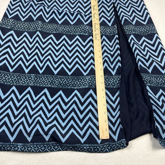 Michael Kors Long Front Split Maxi Skirt Printed Flowy Boho Pull On Size MEDIUM - Picture 4 of 10